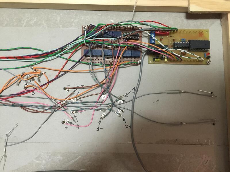 Isolation Relays On Left, DCC Interface Board On Right