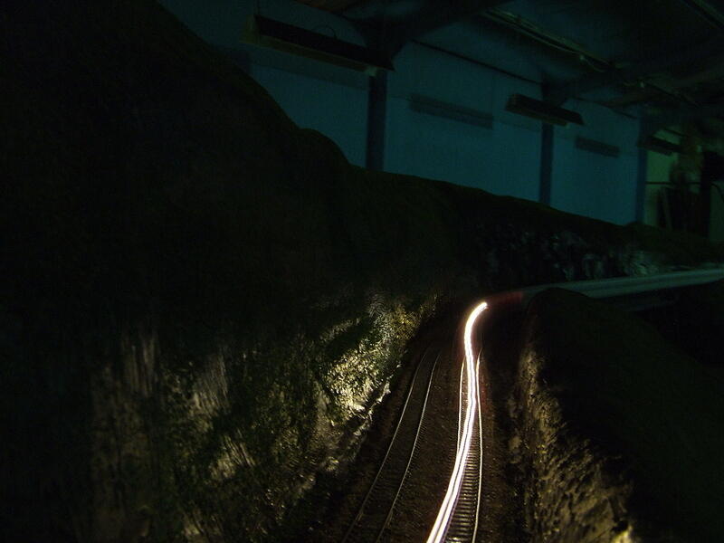 NR 74 Headlights through S cutting