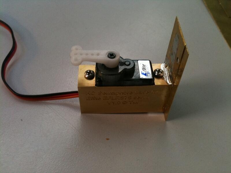 Servo Motor Mount - Assembled From First Test Etch