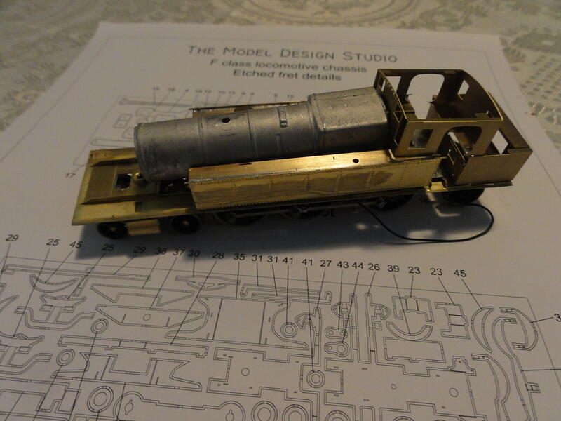 Footplate and Body Components Stacked On Chassis - Incomplete 1