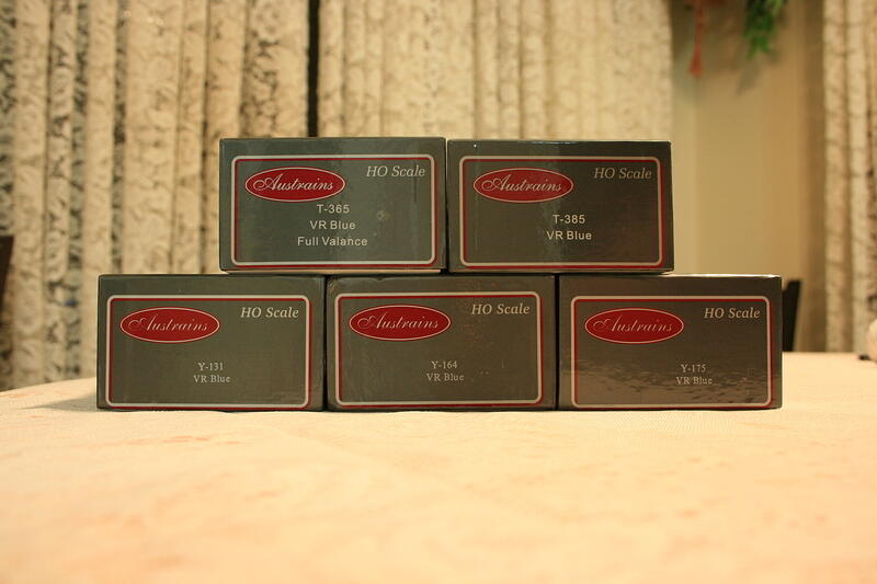 Boxes of Austrains Ys and Ts