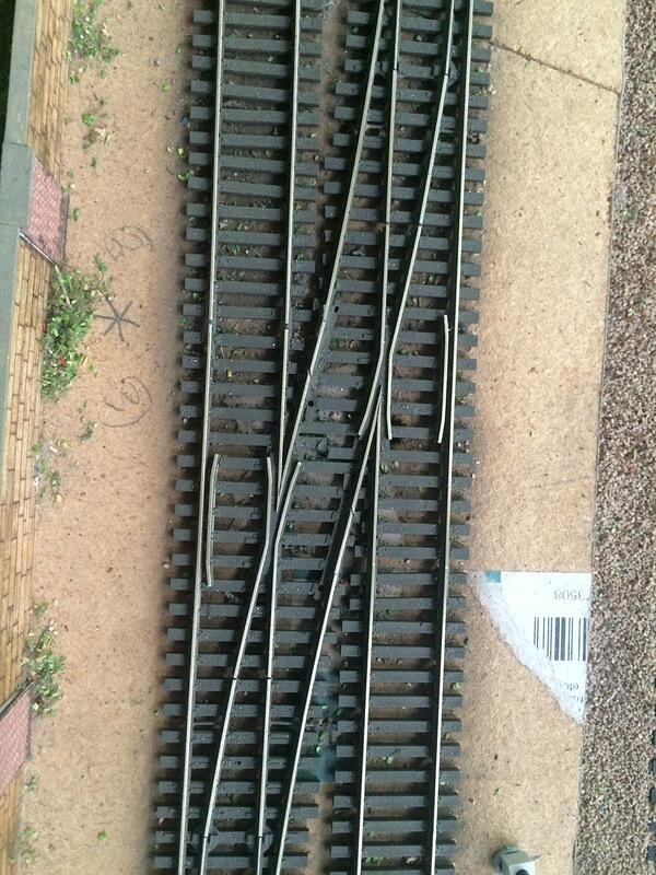 Peco Code 83 Points Modified for 40mm Track Centre Spacing