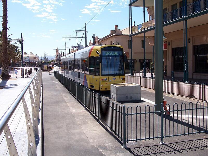 New Tram at Mosley Square Platform