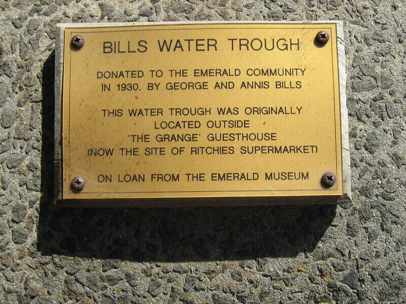 Bill's Water Trough sign