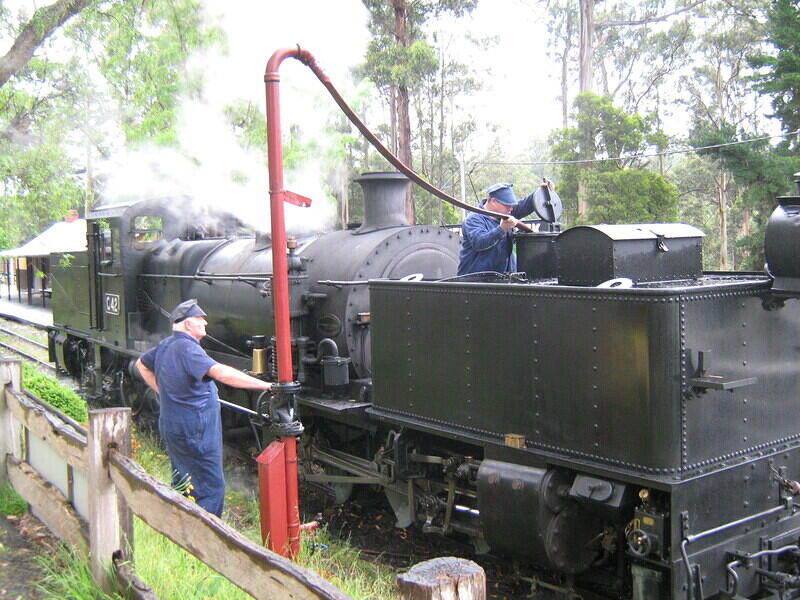 Garrett Taking Water at Menzies Creek1