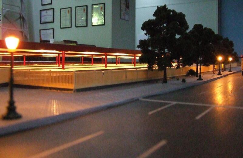 Rome Station Viewed from Street - Night 01