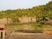 Cement Retaining Wall on Murri