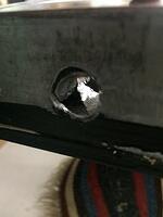 Sleeve Almost Completely Drilled Out