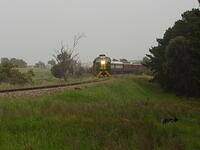 958 approaching the 3rd Stirling Hill Rd level crossing