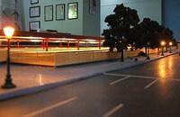 Rome Station Viewed from Street - Night 01