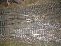 No ballast on crossing 01